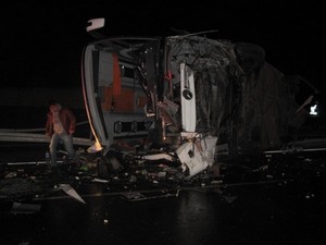 Eskişehir'de otobüs kazası.