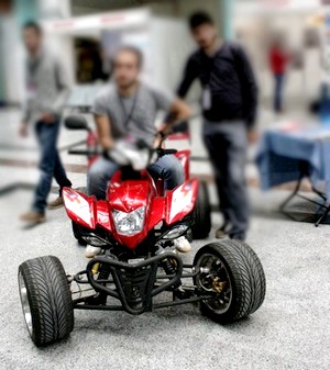 İcatlar Fuarı'nda sergilenen elektrikli ATV, yoğun ilgi gördü