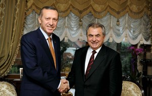 KKTC Başbakanı İrsen Küçük Erdoğan’ı ziyaret etti