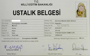 65 yaşında ustalık belgesi aldı