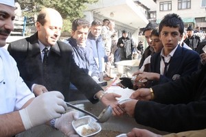 Şuhut'ta Muharrem ayı dolayısıyla aşure dağıtıldı