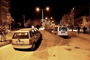 Yol yapım çalışması kazaya neden oldu