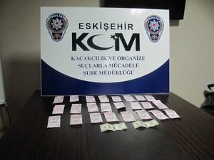 Bursa’da hazırladığı sahte paraları Eskişehir’de piyasaya sürmek istedi