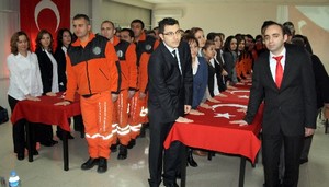 Afet eğitimi alan 54 uzman, yemin ederek göreve başladı