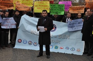 Memur Sen Eskişehir Şubesi, Fransa’yı protesto etti.