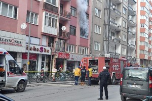 Eskişehir merkezinde korkutan yangın