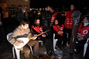 Yeni yıla eylem yaparak girdiler