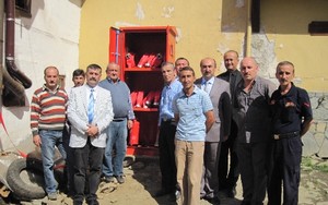 Bursa Büyükşehir Belediyesi köylere yangın dolabı kurdu