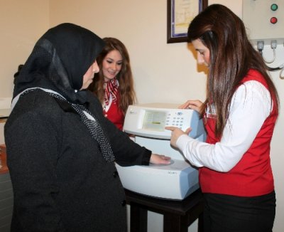 Kadınlara kemik ölçümü yapıldı