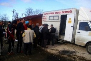 Barınmaevinde kalan kimsesizler sağlık taramasından geçirildi