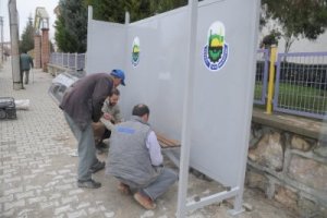 Alanyurt otobüs durakları yenilendi