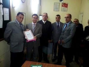 Emekli olan infaz ve koruma memuru, törenle uğurlandı