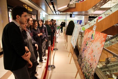 Ressam Reyhan Kutsi'den TEVİTÖL öğrencileri için  “Çocuklar Çiçektir” Sergisi