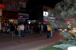 Kütahya'da taraftarlara polis müdahalesi