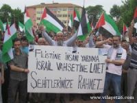 Tavşanlı'da İsrail protesto edildi