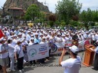 Afyonkarahisar'da, 'Sigarasız Günü' nedeniyle yürüyüş düzenlendi.