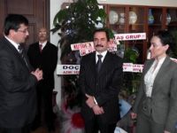 Şaphane'den bir heyet Rektör Karaaslan'ı ziyaret etti