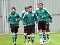 Bursaspor, yağmur altında çalıştı