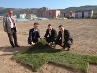 Gemlik Stadı’nın zemini düzenleniyor