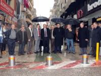 Sevgi yollarının giriş çıkış noktalarına hidrolik bariyer koyuldu