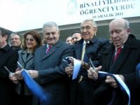 Bakan Binali Yıldırım kendi adını taşıyan yurdun açılışını yaptı.