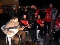 Yeni yıla eylem yaparak girdiler