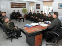Stajını tamamlayan astsubaylardan Tuğgeneral Yılmaz’a ziyaret
