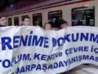 Haydarpaşa’dan son tren protestolar eşliğinde kalktı