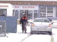 Kar, Silivri Cezaevi'ni beyaza bürüdü