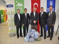 İşadamları da mavi kapak kampanyasına destek verdi