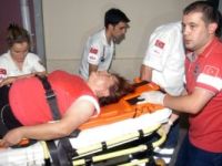 Otomobil motosikletle çarpıştı