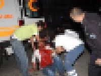 Alkol alıp tartıştığı arkadaşının kulağını  kesti