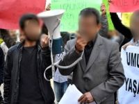 Terör örgütü yandaşı, bıçak çekti