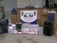 Eskişehir'de Valizle sigara kaçakçılığı