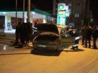 Benzin istasyonunda araç patladı: 2 yaralı