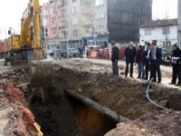 İnegöl'de altyapı çalışmaları sürüyor