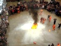 Fatih Kız Teknik ve Meslek Lisesi'nde deprem ve yangın söndürme tatbikatı