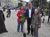 Tartar fidan dağıttı