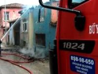 Mudanya'da metruk evde yangın