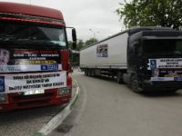 Bursa'dan Suriyeli mültecilere 2 TIR malzeme gönderildi