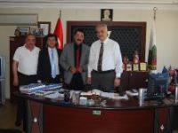 Mersinli İsmail Orhaneli Belediye Başkanı İrfan Tatlıoğlu’nu ziyaret etti, 