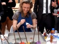 Lüksemburg Prensesi Sibilla Bursa'da ebru yaptı