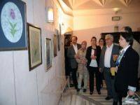 Kursiyerlerin eserleri Ördekli’de sergilendi
