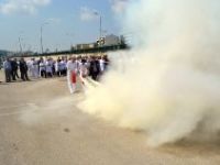 BESAŞ ekmek fabrikasındaki yangın tatbikatı