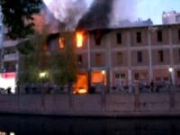 Eski Kılıçoğlu Sineması’nda çıkan yangın iki saatle söndürüldü