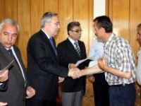 Bursa Özel İdare'den karla mücadele personeline teşekkür plaketi