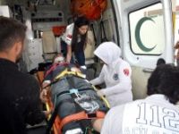 Teleferik inşaatından düşen iki işçi hastanelik oldu