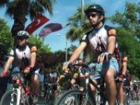 130 bisikletçi Bursa’da buluştu.